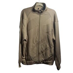 Vtg Rocawear Mens Y2K 90s Hip Hop Tan  Baggy Fit Track Jacket Sz L